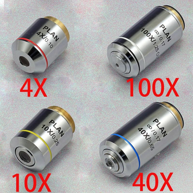 Objetivo Profesional Infinity Plan de 1 Pieza, Objetivos acromáticos de 195° for microscopio Olympus.(Infinity 40X)