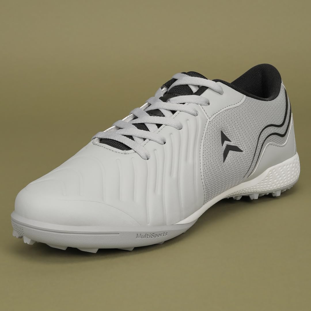 AVANT Men Streamline Turf Football Shoes (Grey, UK Footwear Size System, Adult, Men, Numeric, Medium, 7) 2