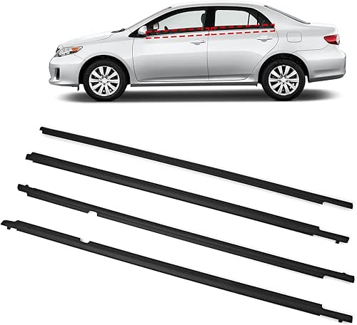 TOP-MAX WeatherStrip Window Molding Trim Seal Belt Replacement for Toyota