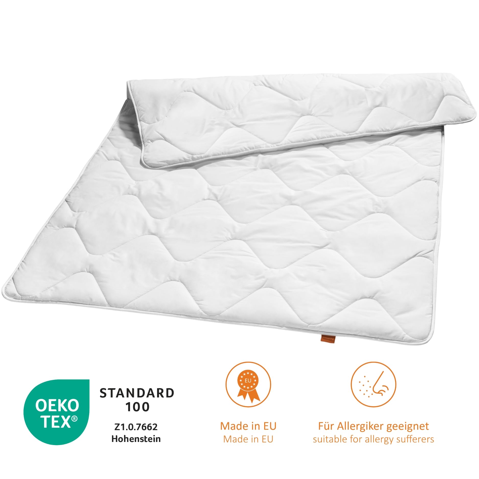 sleepling Bettdecke 135x200 cm 2er Set, leichte Sommerdecke | Sommerbettdecke leicht 135 x 200, Made in EU, OEKO-Tex 100, Waschbar 60 Grad, 2 teilig, 2 Stück, Basic 100