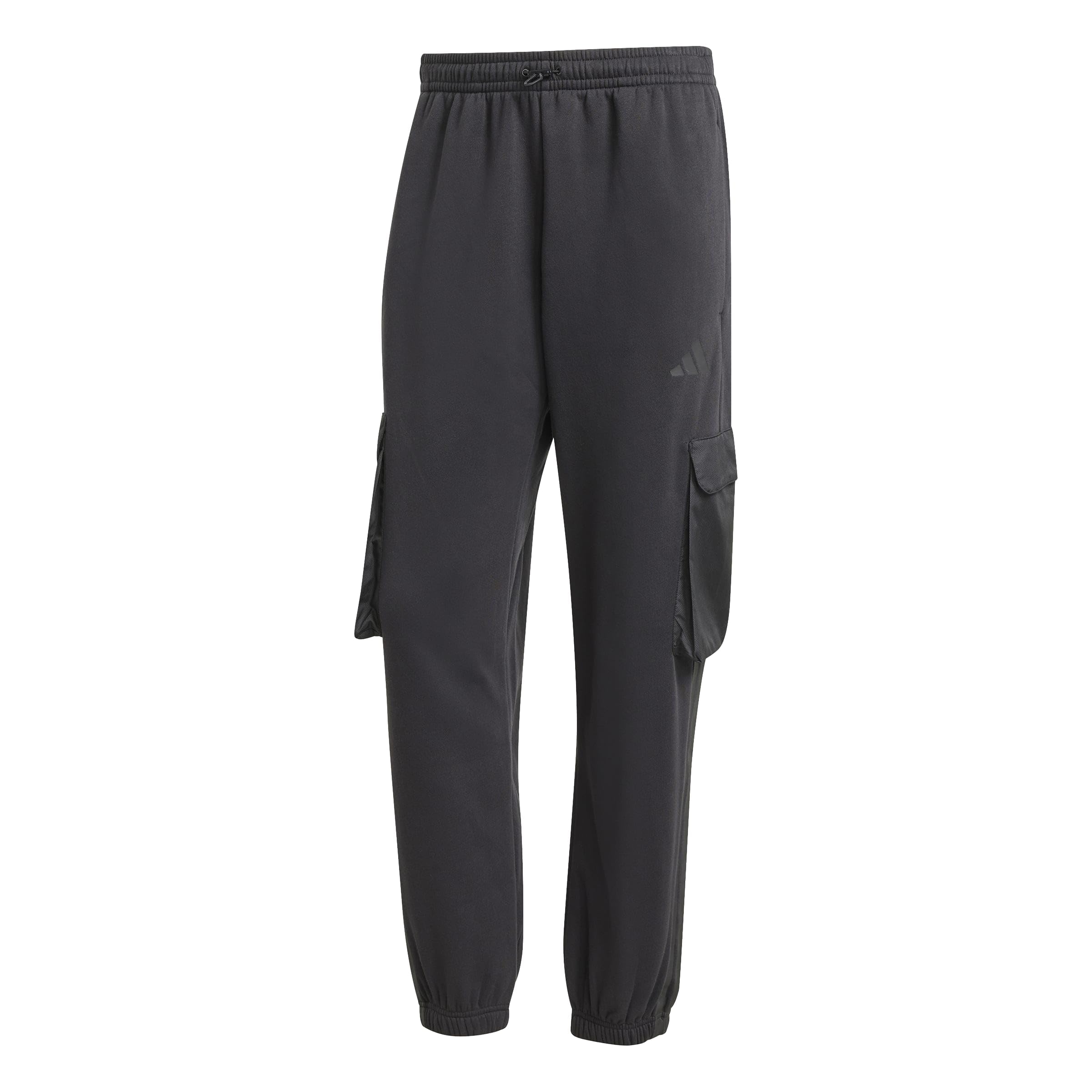 adidas Men's City Tech Utility Fleece Pants, Black, XXL