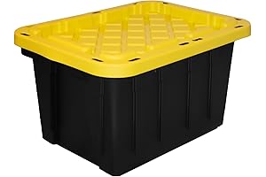HDX 4-Pack Polypropylene 27-Gallon Storage Totes