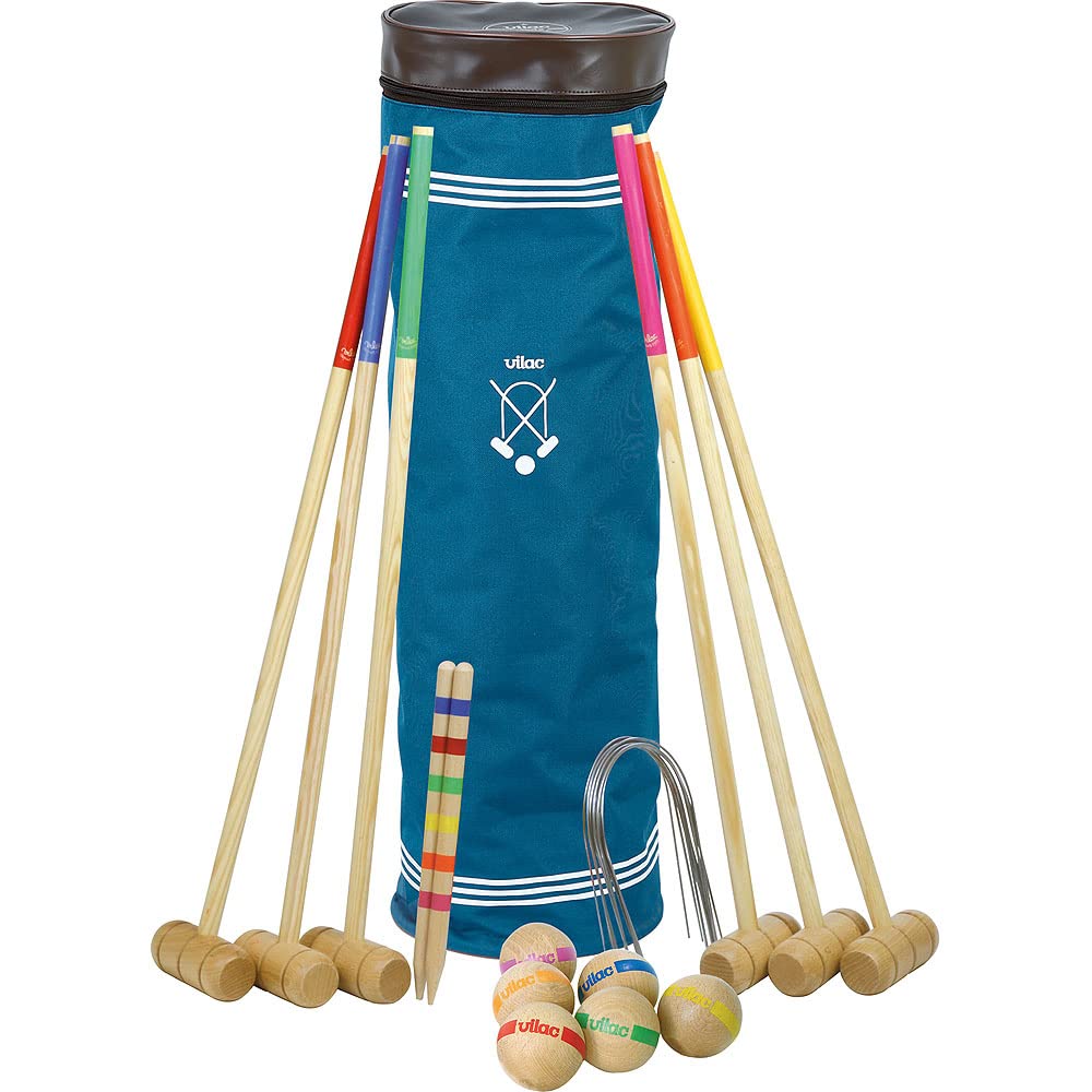 Vilac Jeu de Croquet 4 Joueurs Plein Air Enfants 5 Ans+