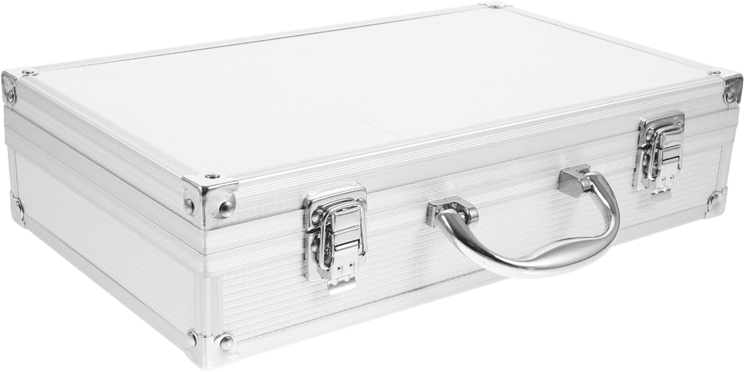 SECFOU Microphone Case for Cordless Microphones Portable Organizer with Handle Lightweight Storage Box for Wireless Handheld Mics and Accessories for Ktv and Events