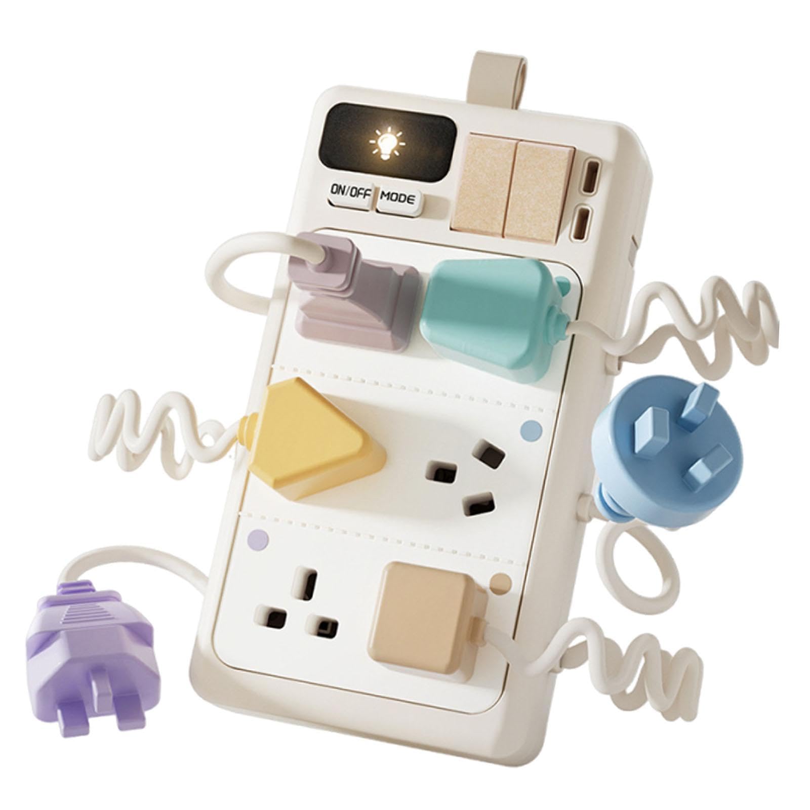 Jiuvaso Giocattolo con Presa elettrica sensoriale, Aereo, Auto, Viaggio, Giocattolo interattivo per Bambini di età Superiore ai 6 Mesi, Regalo Leggero,