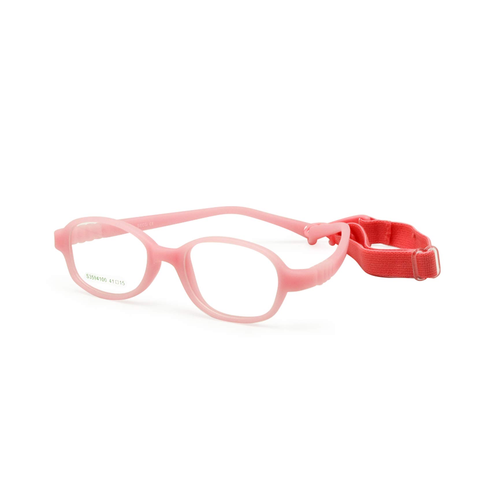 Brille für Kinder, Montur Größe 41, kein Schrauben optische und Lünette Monoblock für Baby mit Gurt und Kordel, Brille für Kinder, Gläser Sichere für Jungen und Mädchen 1-2Y