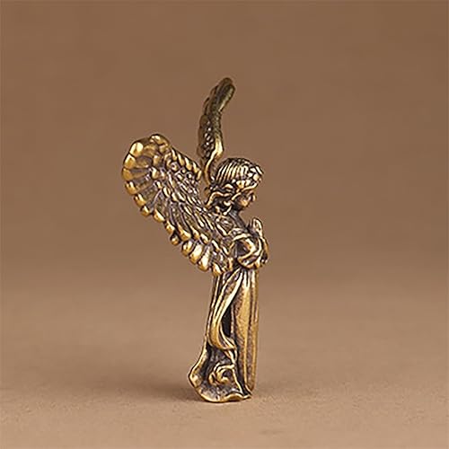 Miniatura 10 de Estatua y figuras de ángel de bebé rezando, lindas alas de resina conmemorativa, escultura de querubines, decoración del hogar para sala de estar,