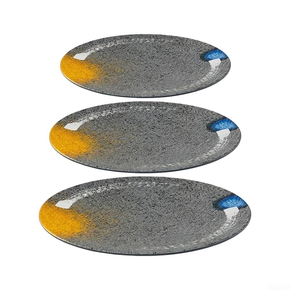 Lot de 4 assiettes rondes en mélamine incassables pour restaurant, maison, 30,4 cm (30,4 cm)