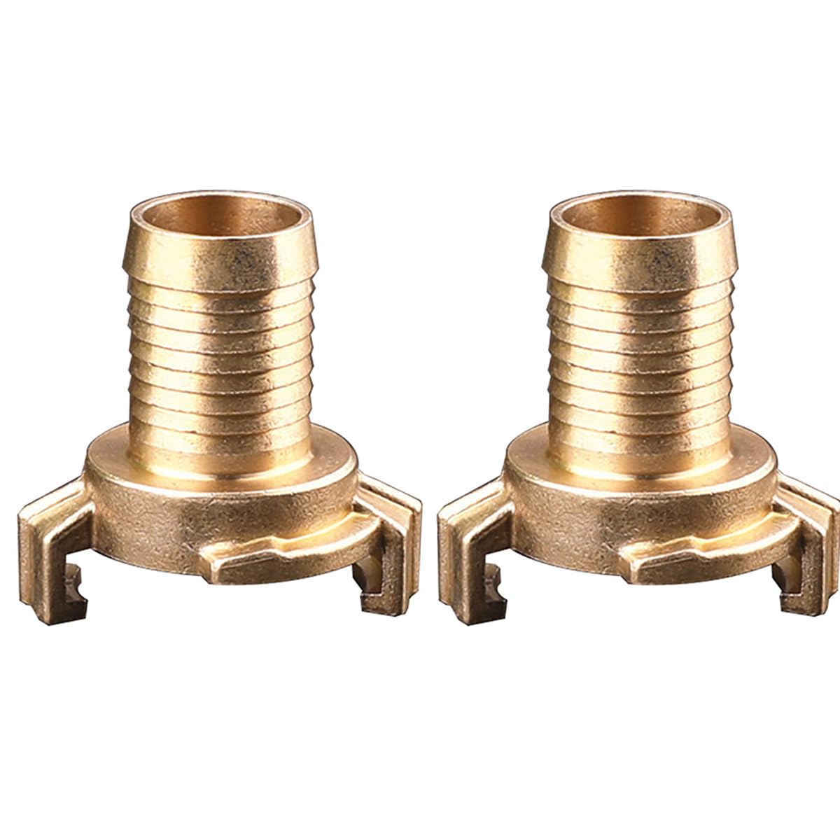 2 Pcs Brass Quick Connector, DN20 Geka Plug 3/4" Garden Hose Water Coupling for Irrigation, Industrial and Household