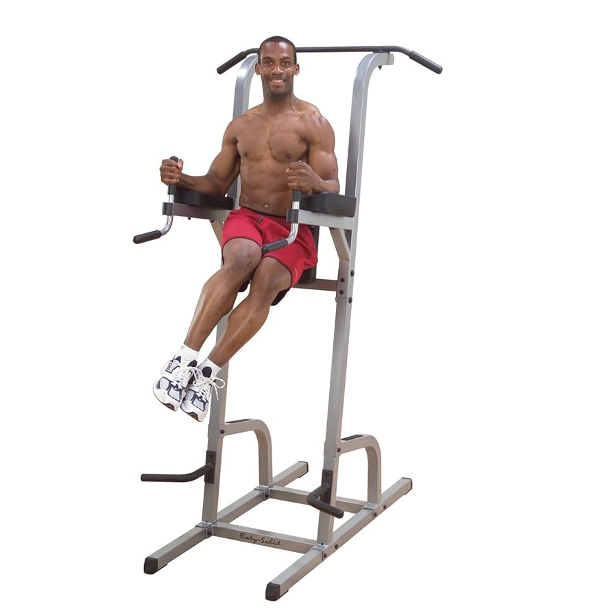 Body-Solid (GVKR82B) Vertical Knee Raise Machine for Pullup