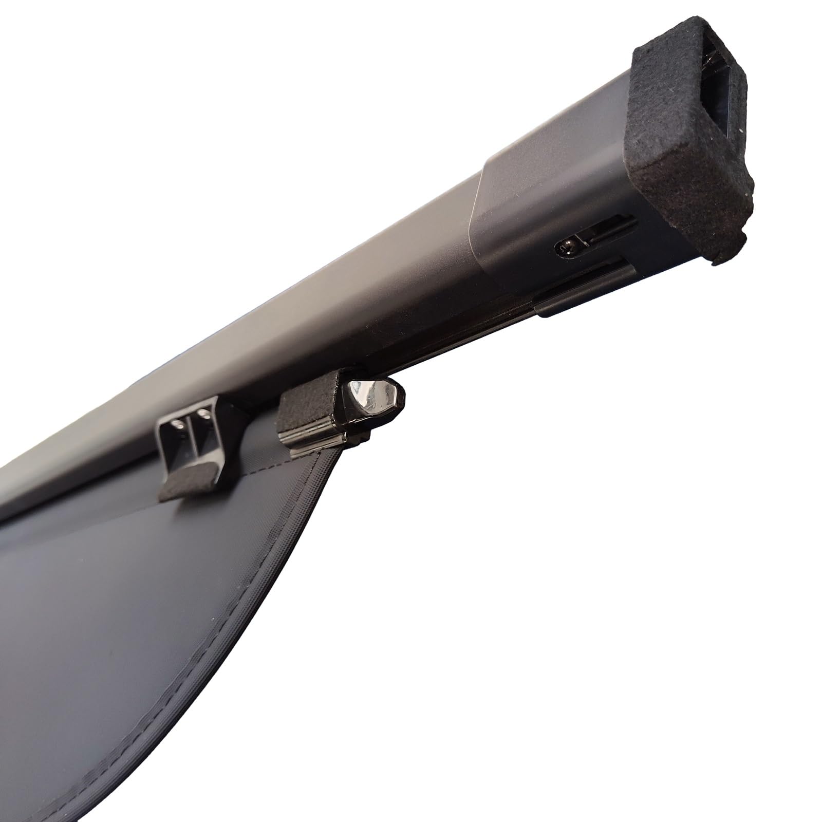 GEPCO Laderaumabdeckung Rollo kompatibel mit Porsche Cayenne II (92A) 2010-2017 | Kofferraumabdeckung Hutablage Gepäckraumabdeckung | Kofferraumrollo Sichtschutz Schwarz | OEM 958551773