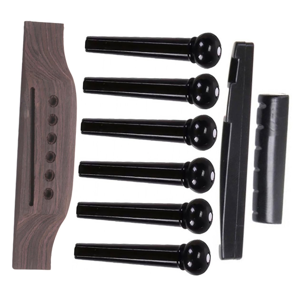 BESPORTBLE 1Set Guitar Bridge Saddle Nut Replacement for Acoustic Guitar Repair Durable Accessories Easy Installation for Enhanced Sound