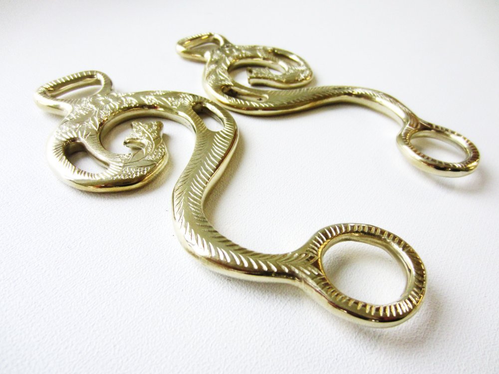 Hackamore Barock Gold - messingfarben - 1 Paar Schenkel