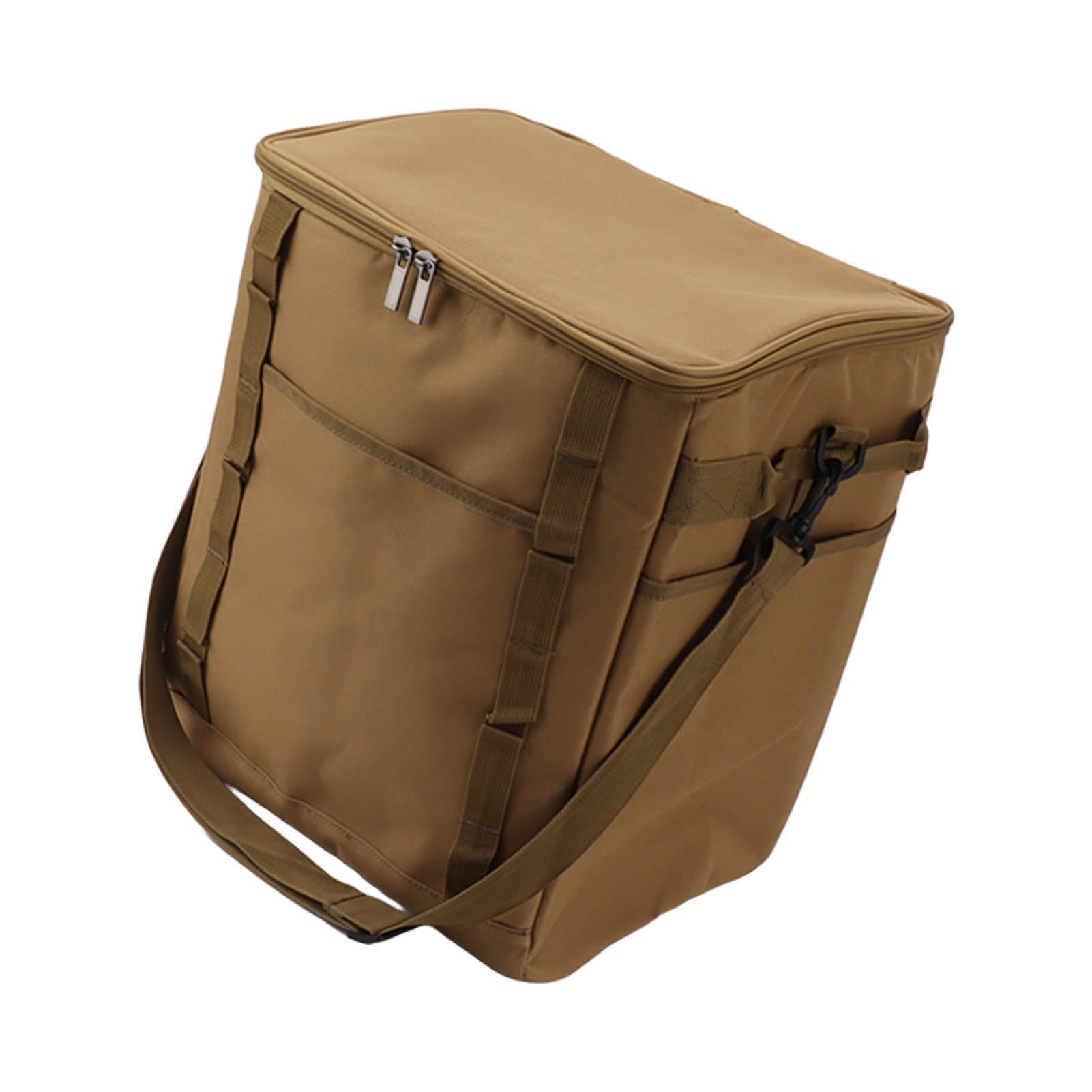 Haofy Borse per la Spesa Isolate per la Spesa, Borsa Termica per Alimenti Isolata da Campeggio Scatola Portatile per Esterni BBQ Picnic Lunch Box (Cachi)