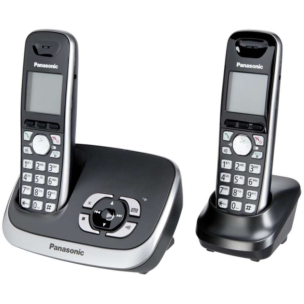 Panasonic KX-TG6522GB schwarz Duo mit AB