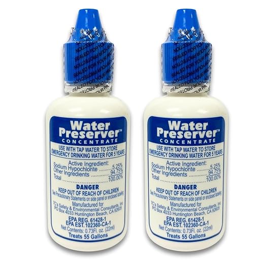 Water Preserver for 55 Gallon Water Tank - Purifies Water