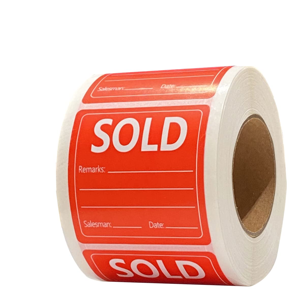 Top label Products Sold Stickers,2 Inch Salesman Remarks Labels for Retail Small Business Shop,500 Pcs Per Roll