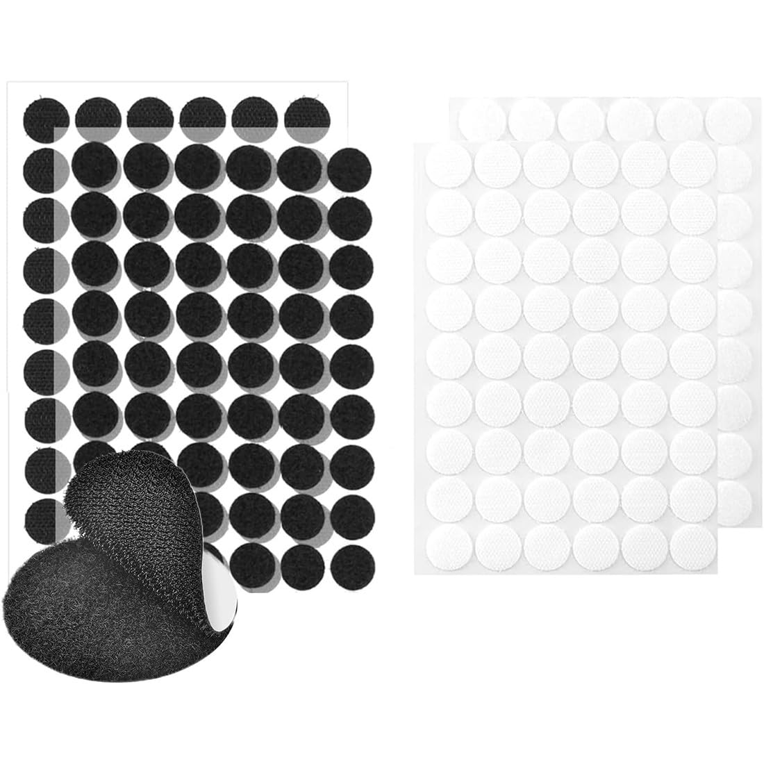 606 Pezzi Velcro Autoadesivo Tondo - 10mm E 20mm Nero Per Decorazioni Pareti, Foto E DIY - Foto 10