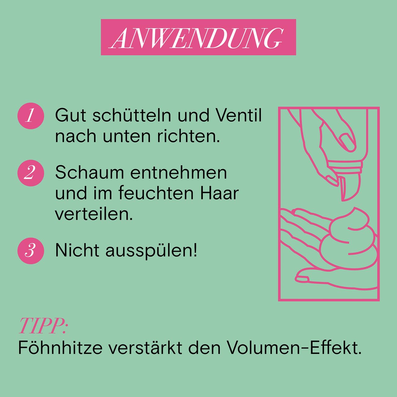 Schwarzkopf Taft Schaumfestiger Volumen (6 x 150ml), Haltegrad 4, Haarschaum für feines Haar, volumengebendes Mousse, verhindert Föhnschäden, ohne zu verkleben, vegane Formel*