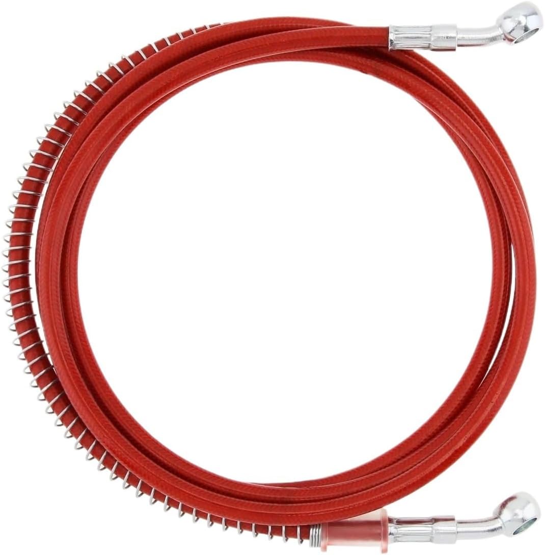 1pc 80 90 100 120 200 220cm Universal Motorcycle Dirt Bike Racing Braided Brake Hose Line Steel Brake Cable Hydraulic Banjo Pipe