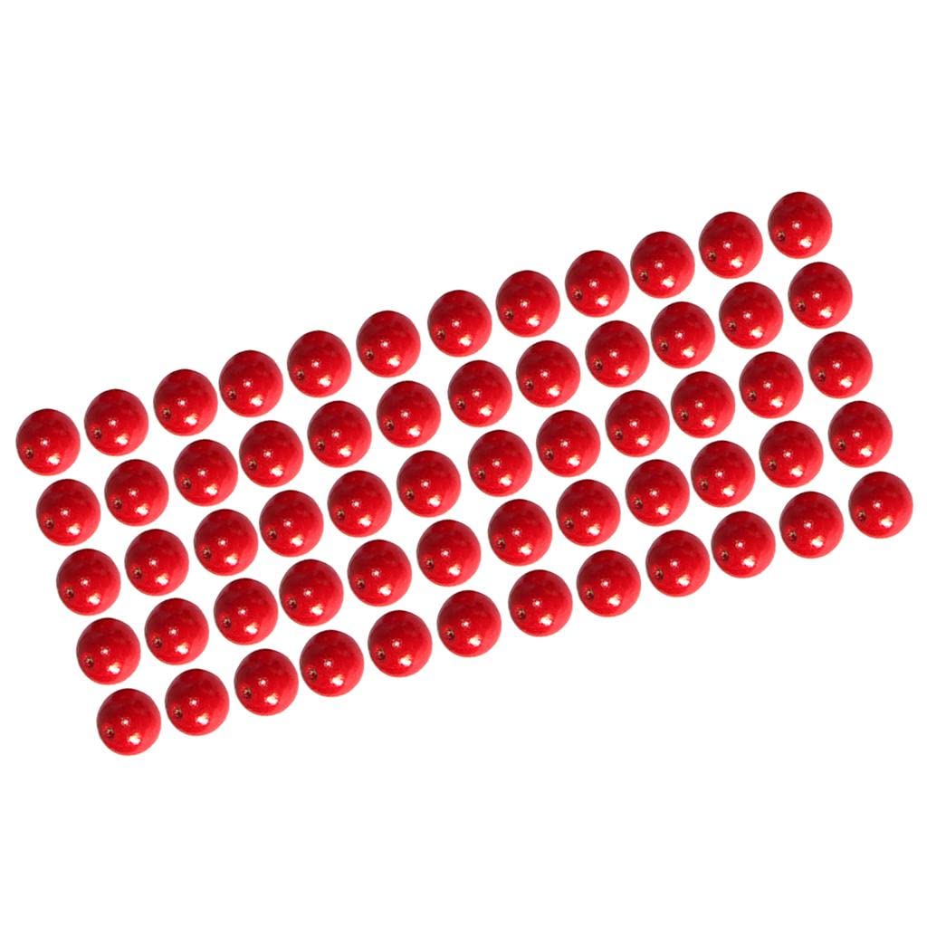 SNAPPSY 50Pcs 8mm Red Round Wooden Beads DIY Jewelry Making Necklace Craft Findings-image-19