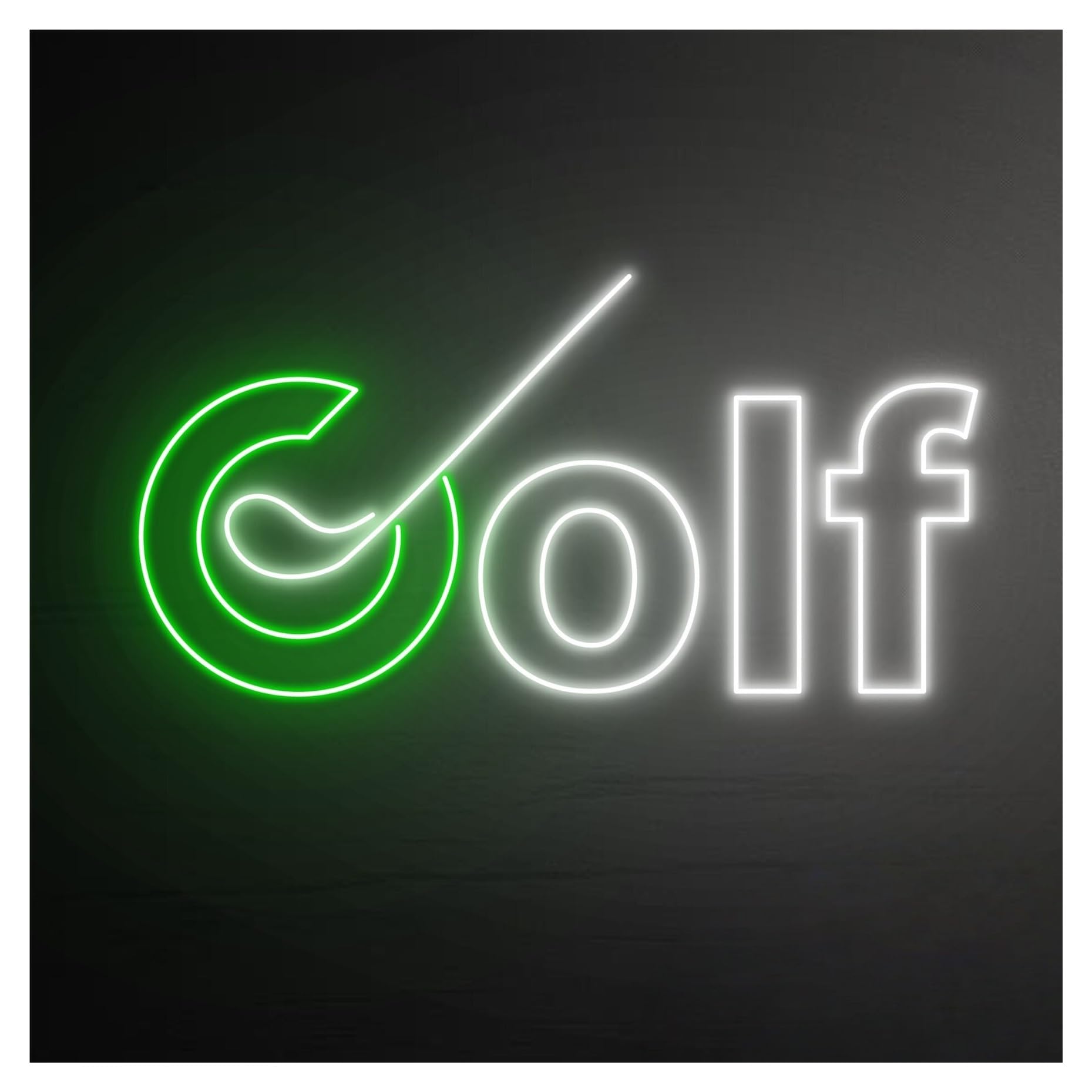 Hanging Art Neon Signs Golf Neon Sign Golfing Ball LED Light Dimmable For Golfer Sport Fan Club Room Wall Art Decor 42cm