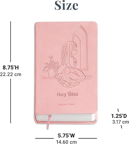 Miniatura 7 de Let's Make Memories Biblia personalizada de momentos preciosos, recuerdo religioso, bautismo, regalo de fe, para niñas, bebés, niños - relleno de