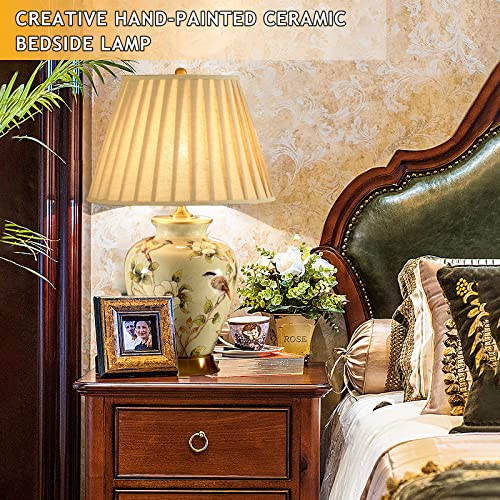 Huibaogong American Flower And Bird Ceramic Table Lamp thumb #1