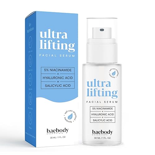Baebody Suero de niacinamida todo en uno con péptidos para cara, suave suero de niacinamida con ácido salicílico y hialurónico, hecho para todo tipo