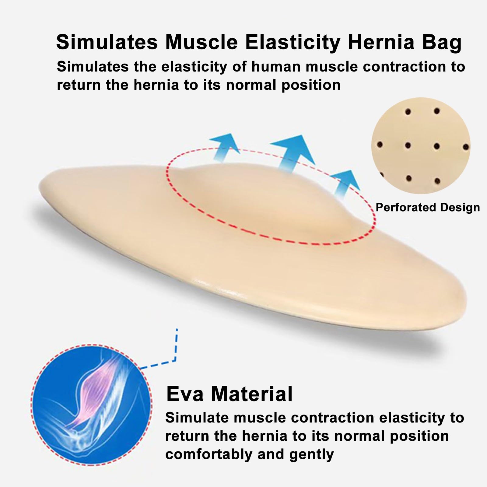 Fascia Ernia Ombelicale per Uomo e Donna, Fascia Addominale in Tessuto Traspirante, Sollievo Rapido per Ernie Epigastriche, Ombelicali e Ventrali, con 2 Cuscinetti di Compressione(Black,M)