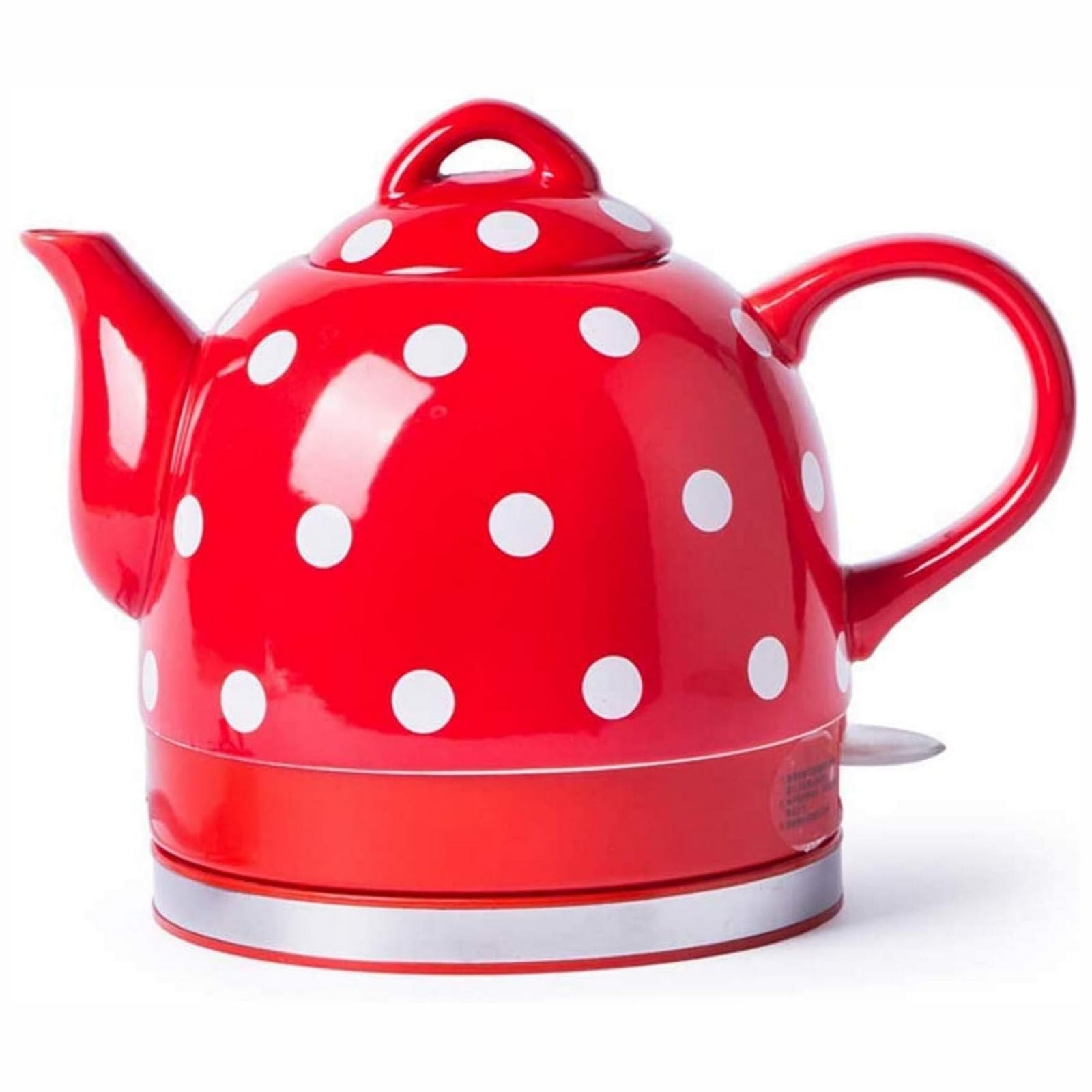MYUYEE Soup Pot Kettles Ceramic Electric Kettle Cordless Water Teapot, Teapot-Retro Jug, 1000W Water Fast For Tea, Coffee, Soup, Removable Base, Automatic Power Off,For Hot