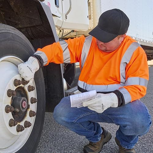 Miniatura 3 de J. J. Keller & Associates, Inc. Sudadera unisex con cuello redondo de alta visibilidad, ANSI Clase 3, SAFEGEAR