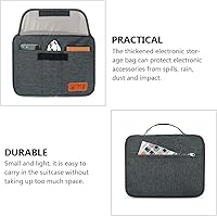 Vista 3 de Multi-Layer Electronic Organizer Bag with Tablet Pocket Portable Cable Storage Pouch for Travel Impact and Dust Resistant Digital Accessories Case