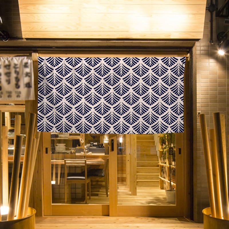 Cortina japonesa noren para tapar la cocina o decorar ventanas cortas