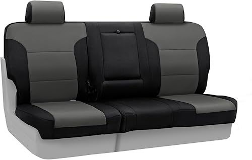 Coverking - Funda de asiento trasero 6040 para Chevrolet Silverado 1500 (neopreno)