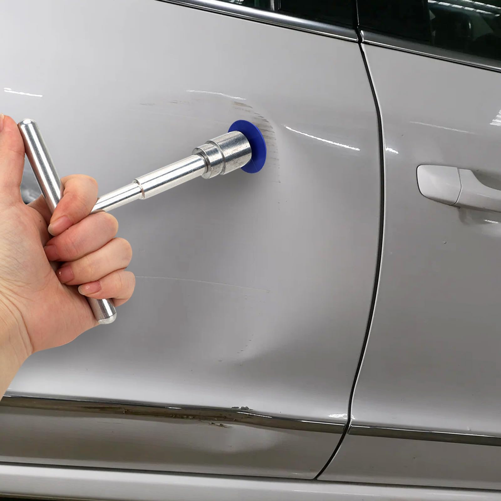Auto Dellen Reparatur Set, Ausbeulwerkzeug Dellenzieher Lackfreies Dellen Reparaturset für Fahrzeug Metalloberflächen-Dellenentfernung