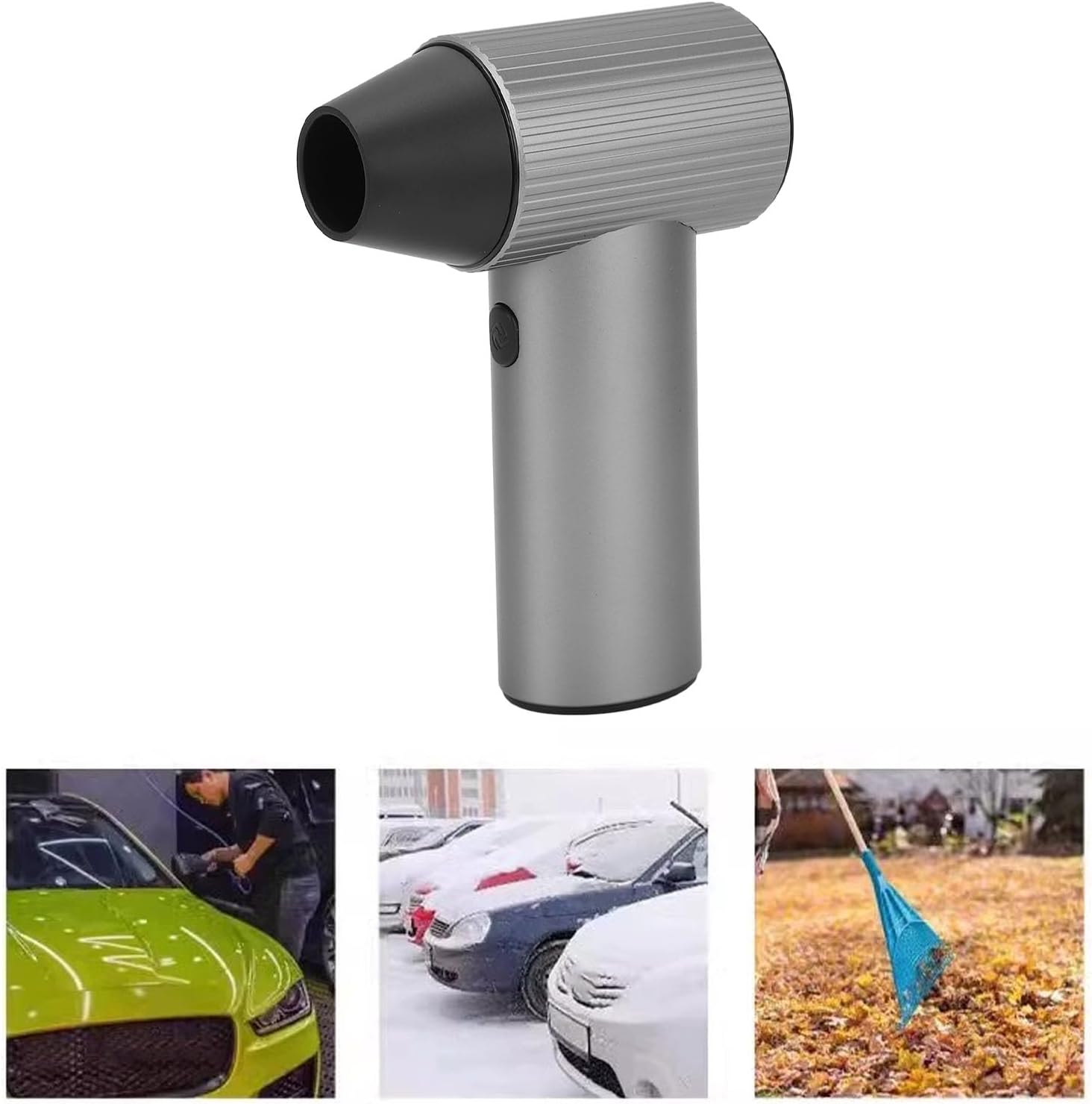 WALFRONT Dry Blower Electric Air Duster 90000RPM 455M S 3 Speed Adjustable Rechargeable Electric Air Duster with Brushless Motor and Fast Charging for Home Car Office Cleaning