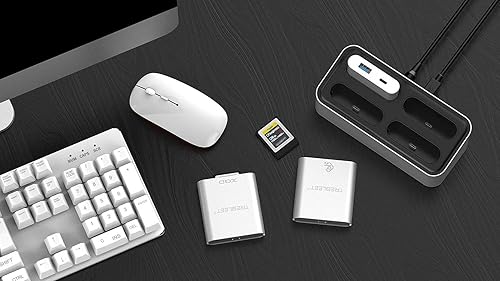 Miniatura 4 de CFexpress - Lector de tarjetas tipo B, USB 3.1 Gen 2 de 10 Gbps, compatible con estación de flujo de trabajo, mini funda externa de aluminio