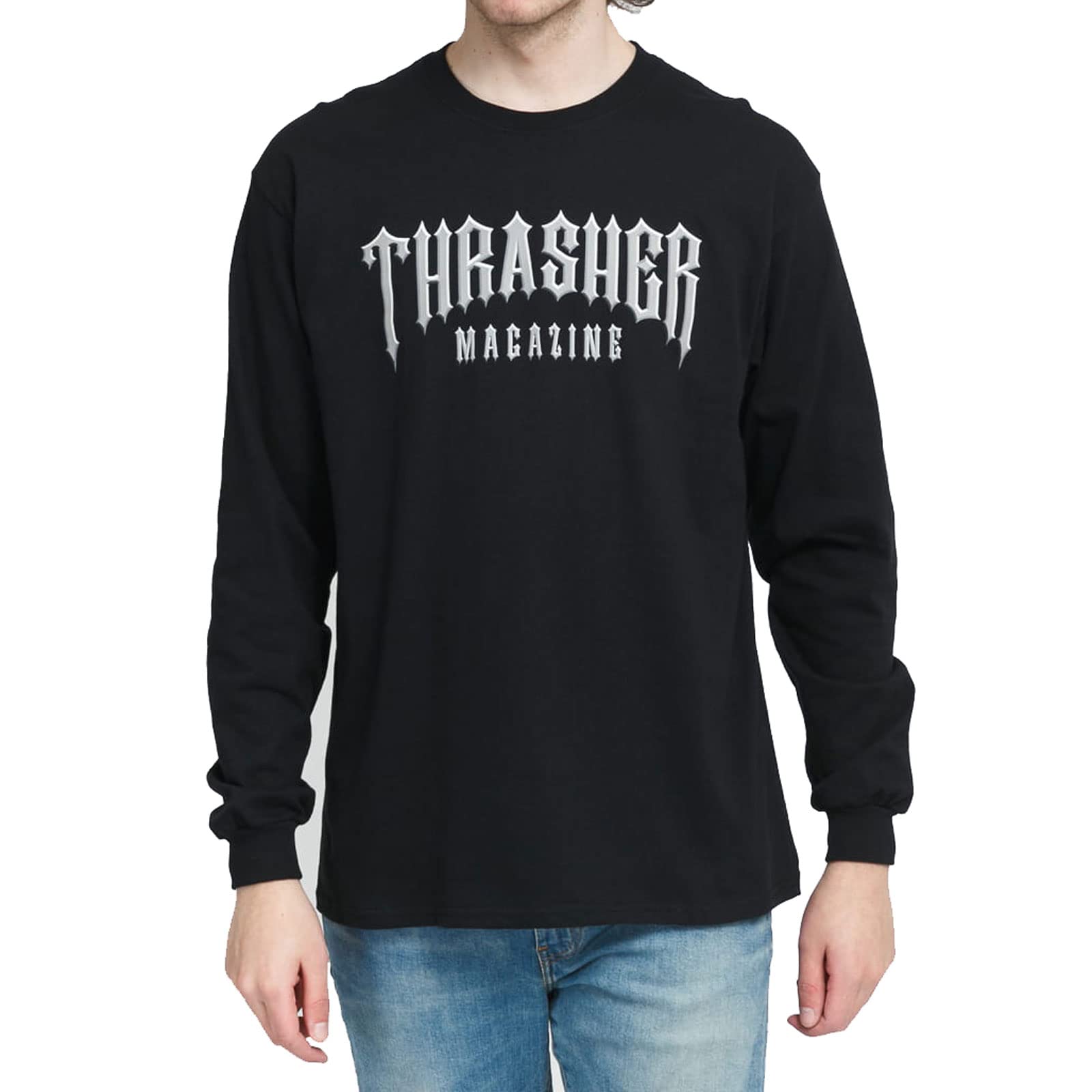 Thrasher Long sleeve low logo (black)