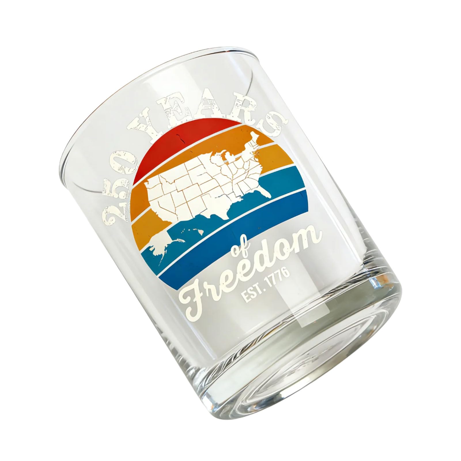 Xjdzineq US Semiquincentennial Whisky Decanter Collectible Glass Bottle with Historical Narrative Historical Liquor Bottle