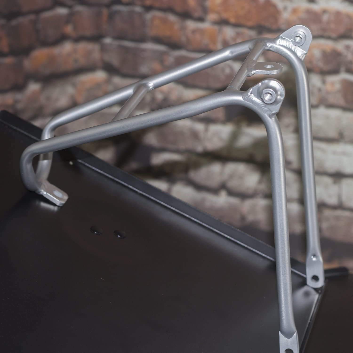 London Craftwork Rear Rack for Brompton Mini Luggage Shelf in SILVER EDITION Lightweight