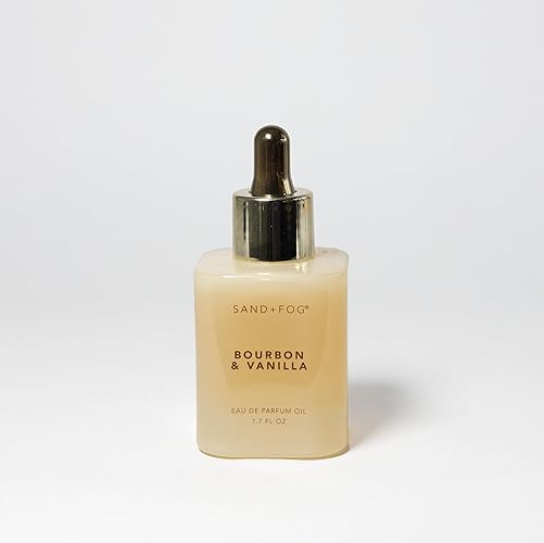 Sand + Fog Bourbon & Vanilla Eau de Parfum Oil, 1.7 fl oz, Glass Bottle with Dropper