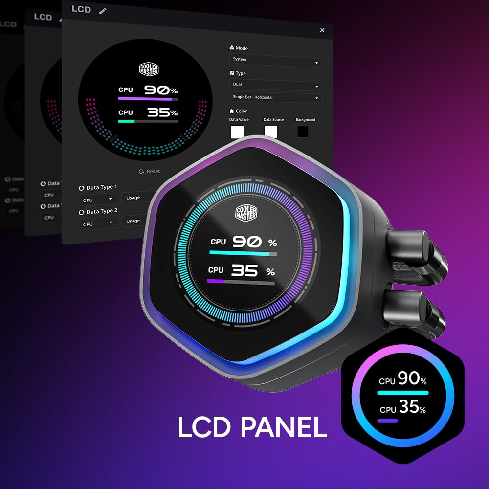 Cooler Master ML 240 Atmos II LCD ARGB : Amazon.co.uk: Computers