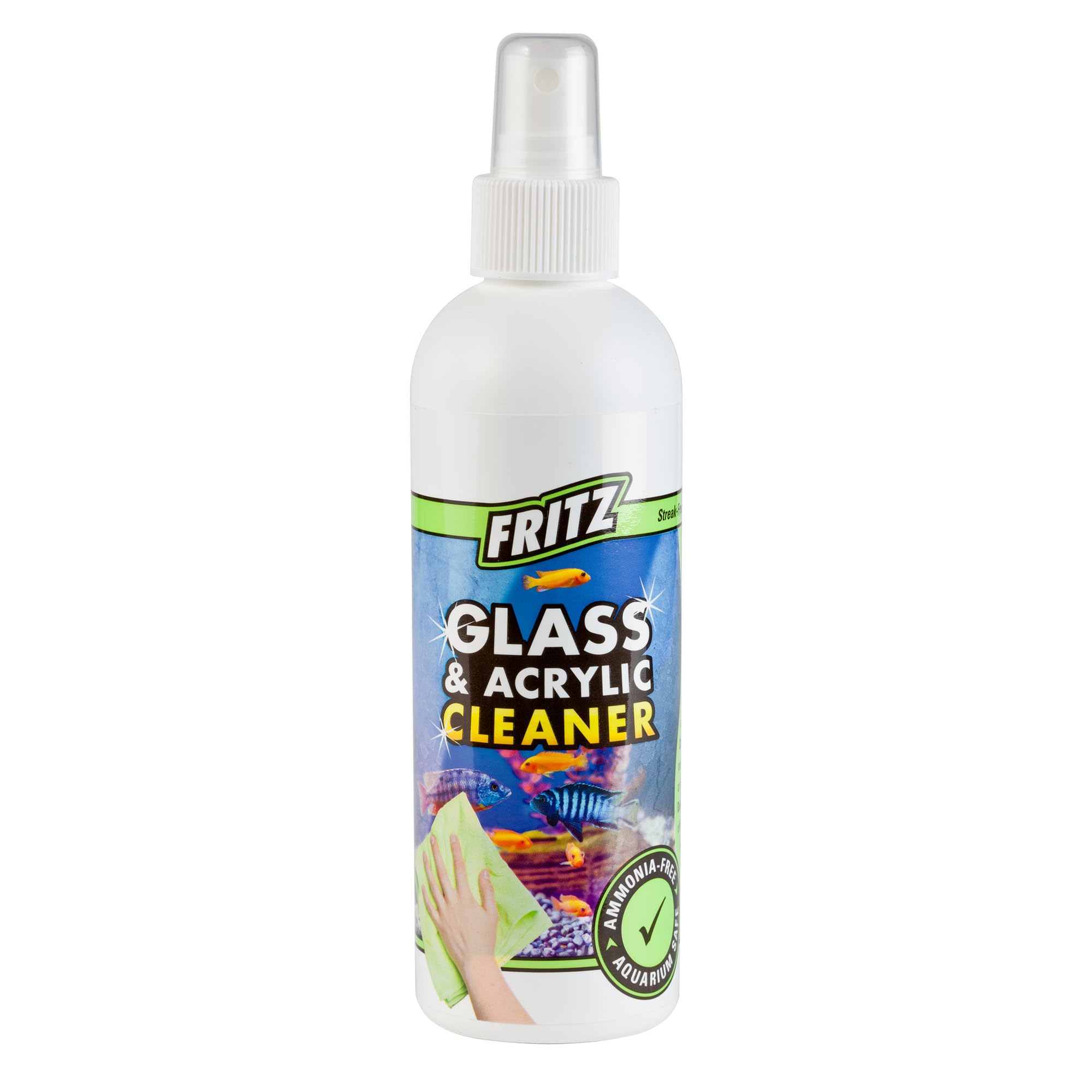 Fritz Aquatics Aquarium Glass & Acrylic Cleaner Spray for a Crystal Clear Tank (8-Ounce)