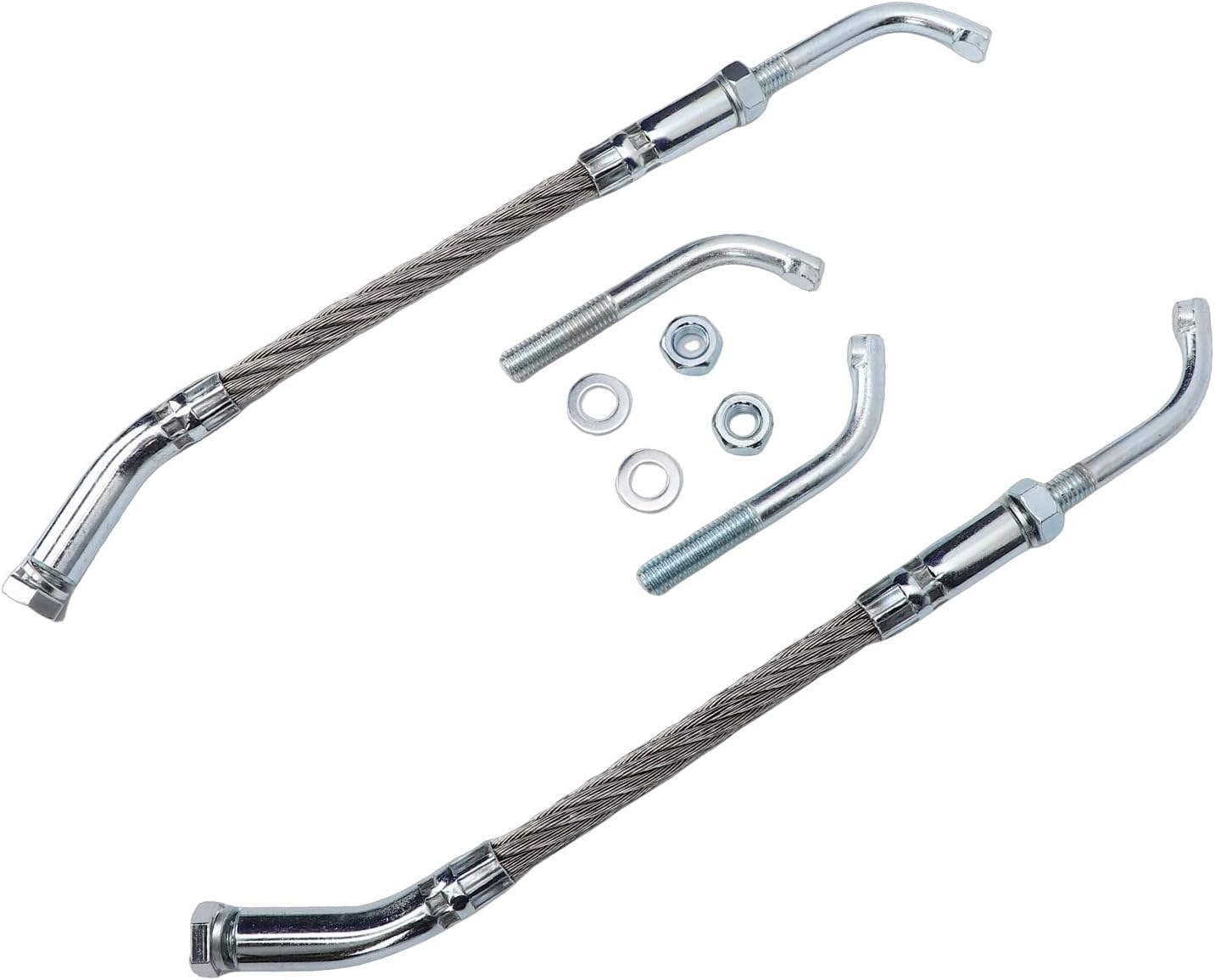 BAFOVY Ice Scratchers Kit, High Strength Metal for All Snowmobiles with Reverse and Non Reverse Gears, Track Height 2.5 Inches, Enhanced Traction and Stability