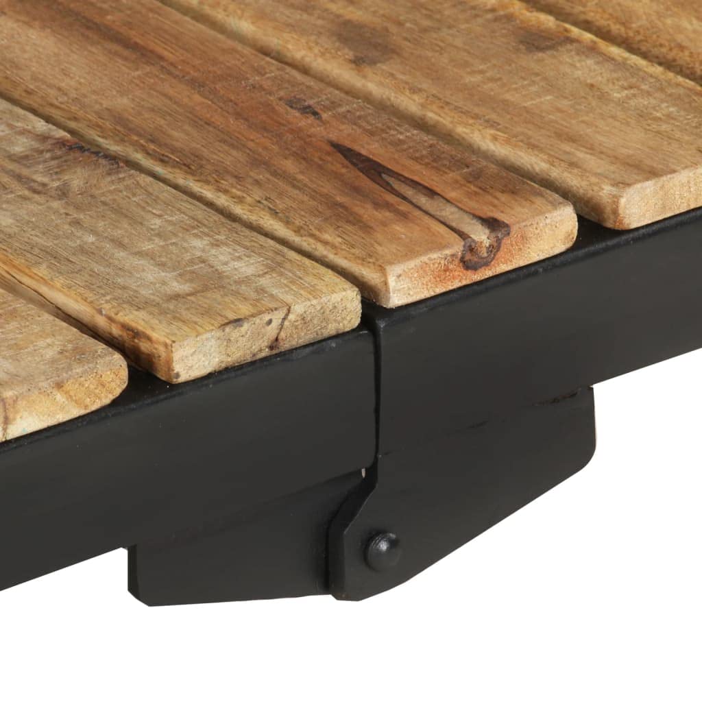 vidaXL Carrito de Cocina Carro de Servicio Doméstico Niños Garaje Estantes Almacenamiento Alimentos Bebidas Estable 87x36x81 cm Madera Maciza de Mango