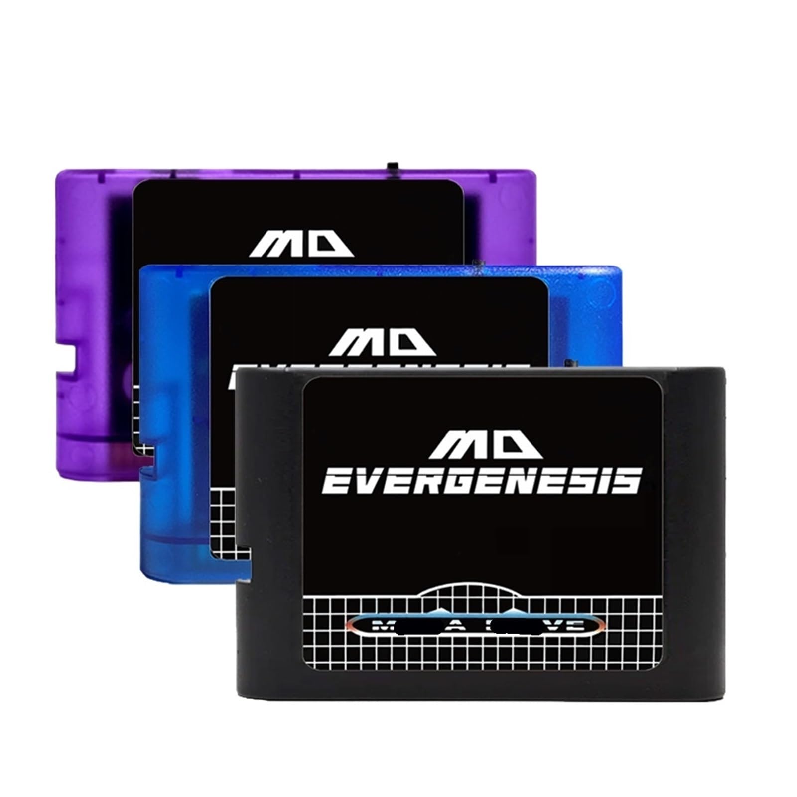 Cartuccia Di Gioco EDMD 3000 In 1 Con Scheda Mini SD Da 4 GB - Compatibile Con SEGA Genesis Mega Drive MD, Scheda Flash For Giochi Retrò For Giochi Classici A 16 Bit(Purple)