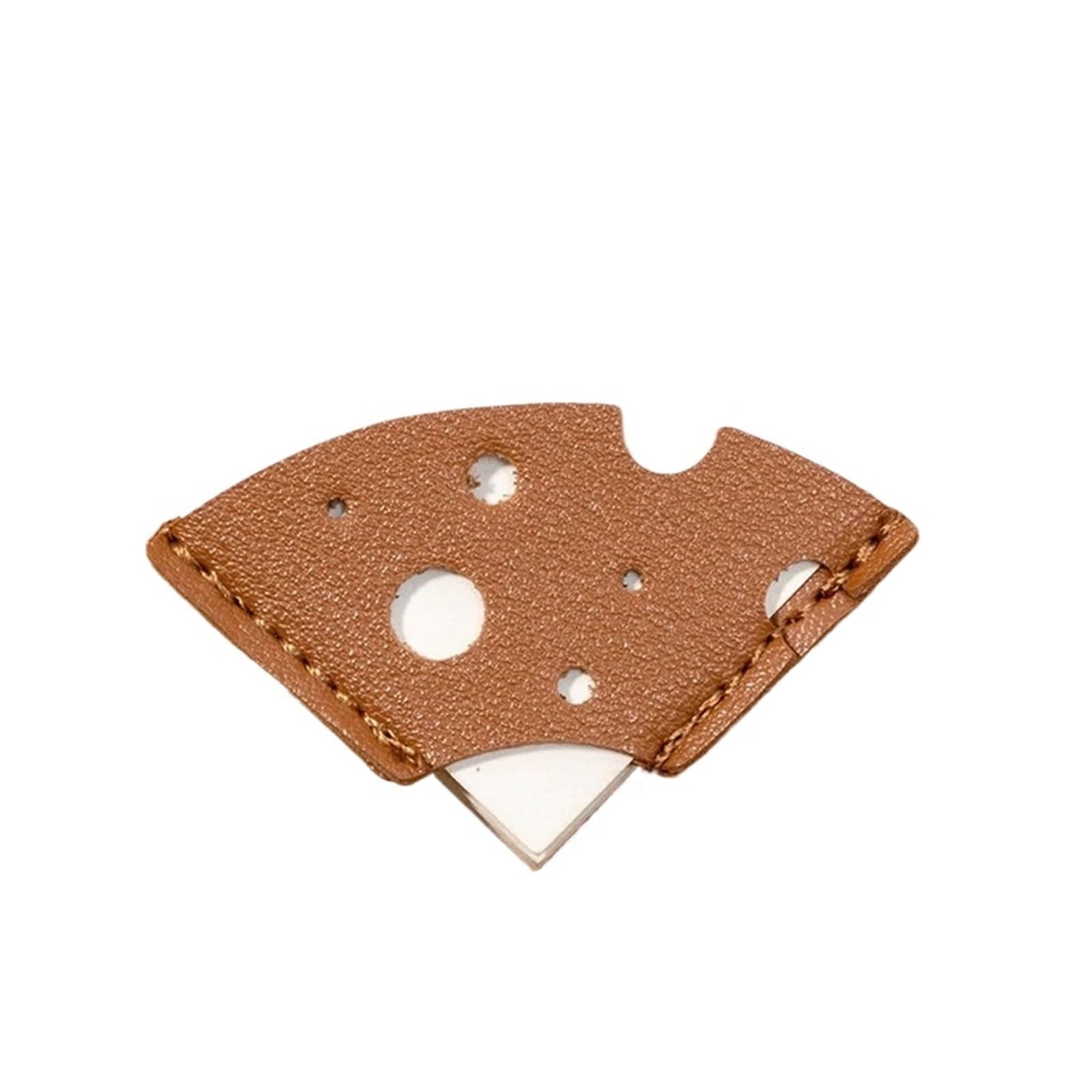 Ecke Seite Buch Marks Käse-Lesezeichen aus hohlem Leder