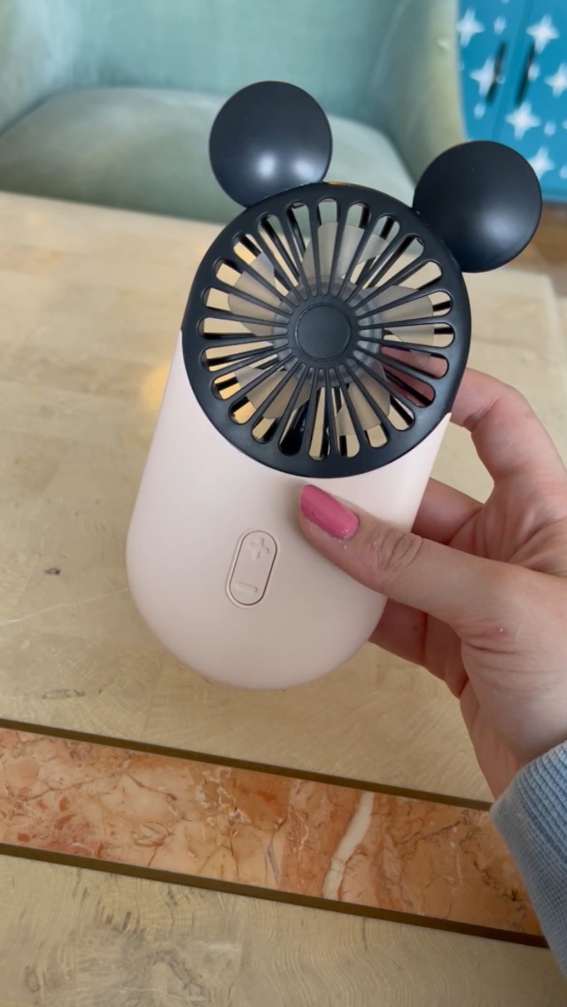 Watch Mickey Mouse Portable Fan in Pink on Amazon Live