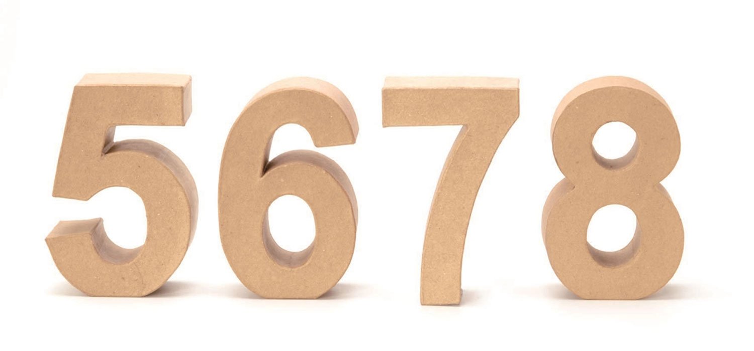 Darice 2861-O Paper Mache Letter 12Inx1.5In